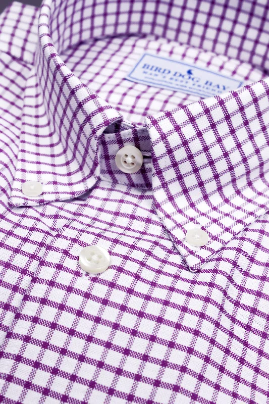 Sutherland: Button Down Shirt - Plum