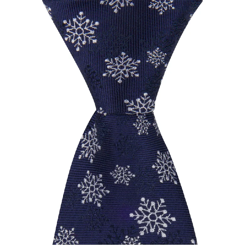 CB37 - Navy w/Snowflakes - Standard Width