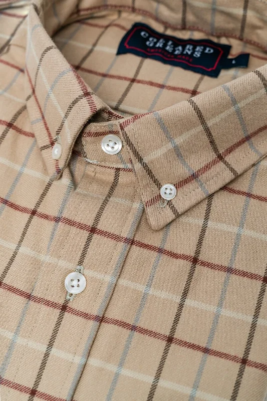 Clyde: Brookline Button Down Shirt - Camel (S)