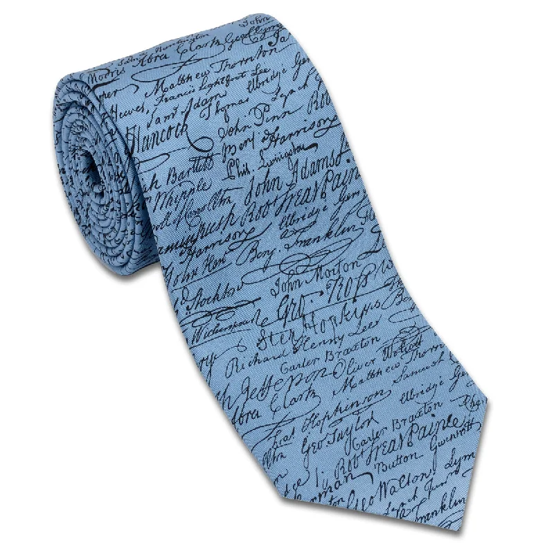 Signatures of the Declaration of Independence Necktie