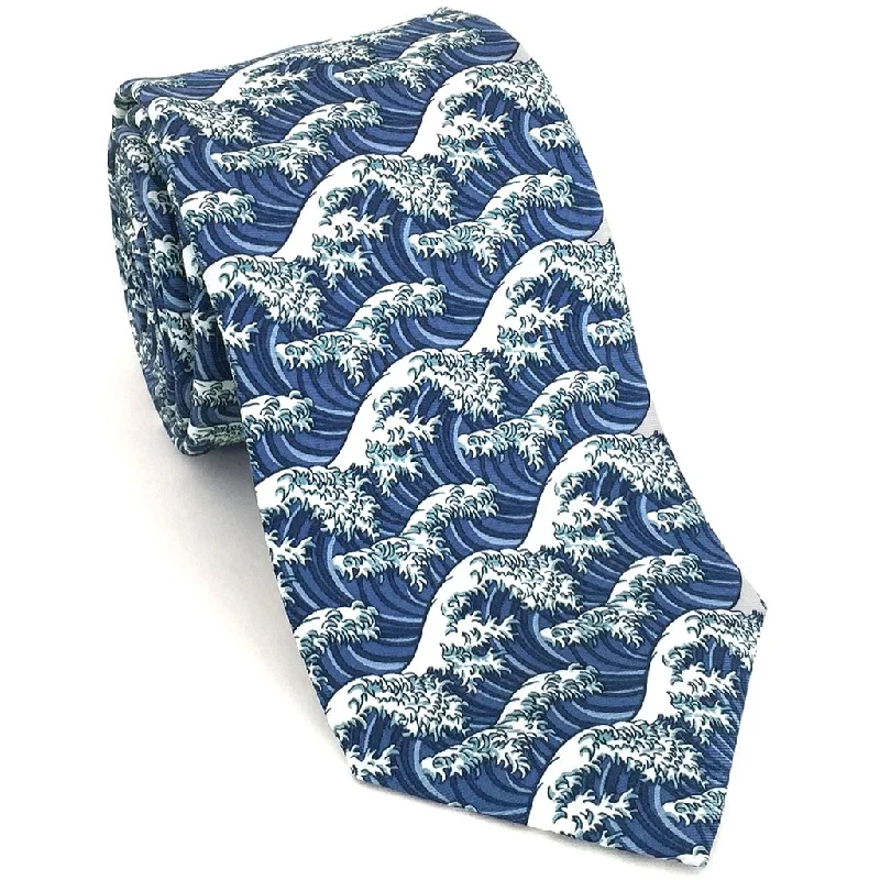 Japanese Wave Art Necktie