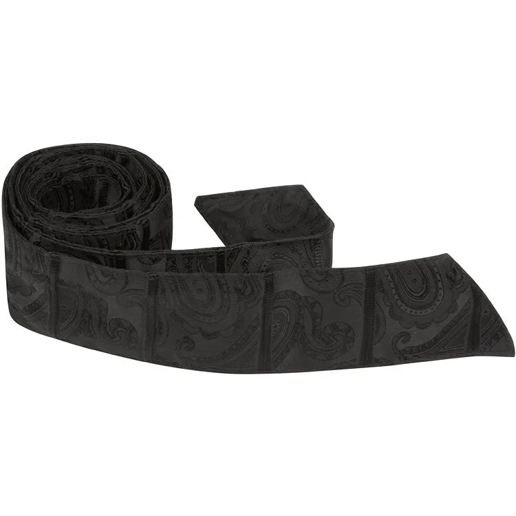 K1-HT - Black Paisley - Matching Hair Tie