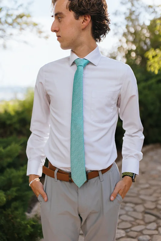 R&B Teal Sparkle Tie