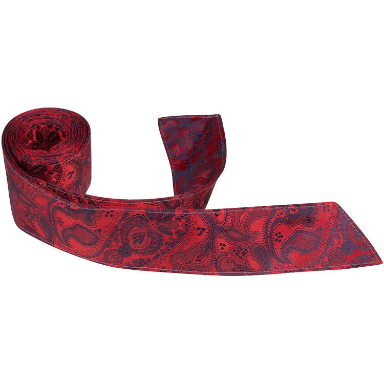 R1 HT - Red/Blue Paisley - Matching Hair Tie