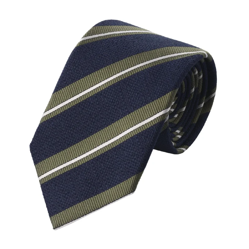 Regimental Woven Silk Tie in Multicolor