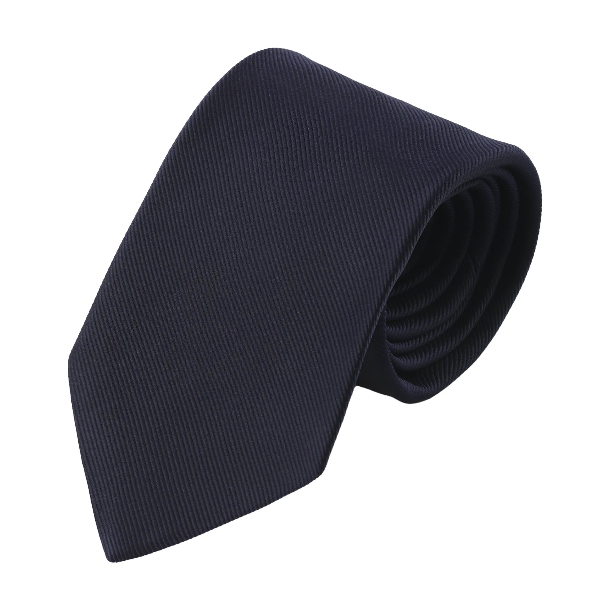 Plain Silk Tipped Tie in Solid Blue