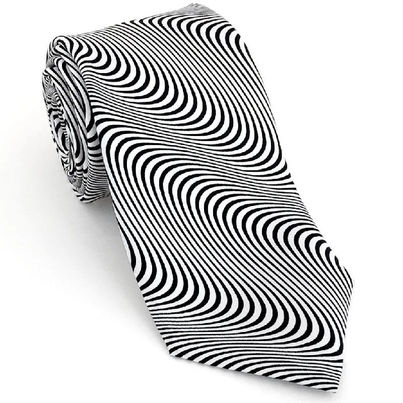 Swirly Lines Art Necktie