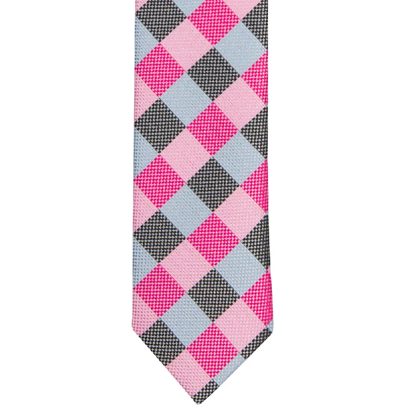 ST19 - Hot Pink Checker - Skinny Width