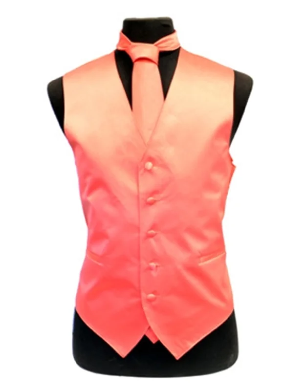 Solid Light Orange Vest Set