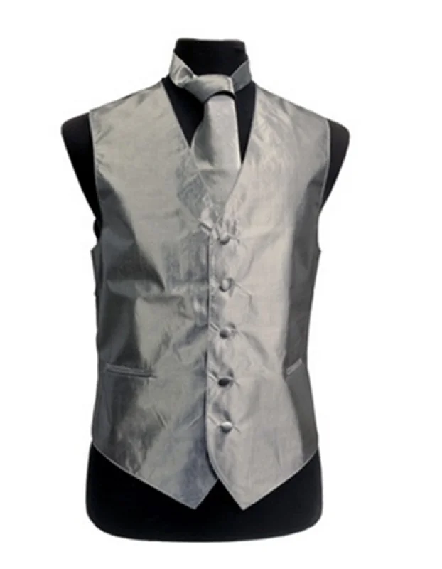 Solid Silver Vest Set