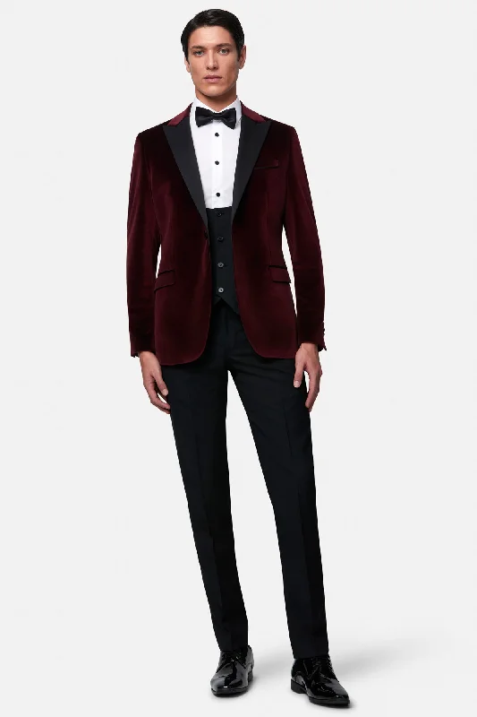 Jasper Bordo Velvet Jacket