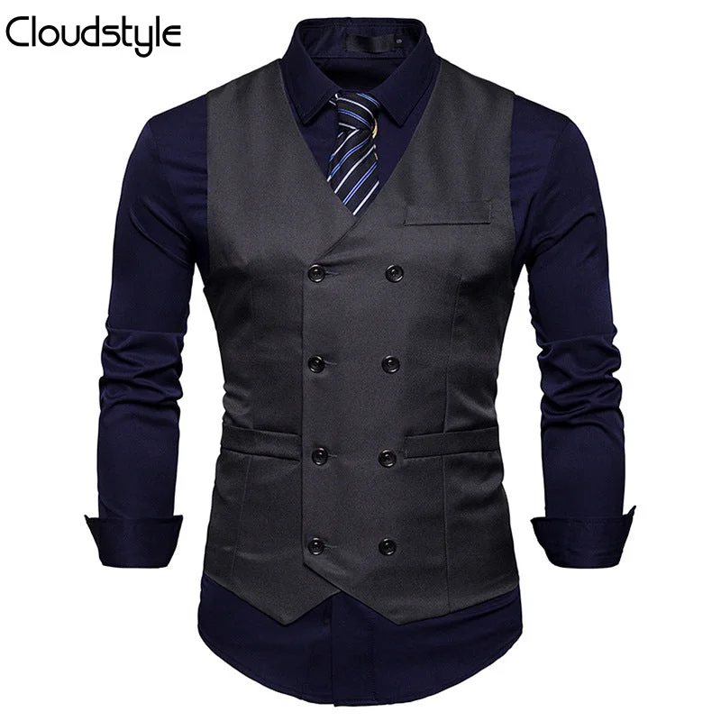 Slim Fit Durable Casual Vest DimGrey