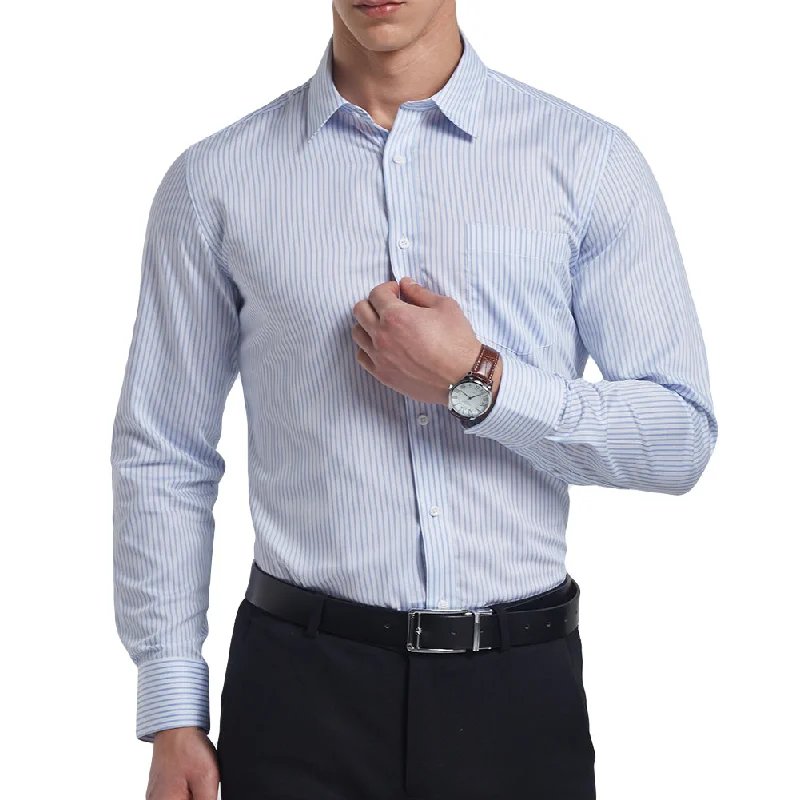 Slim Fit Pinstripe Shirt White