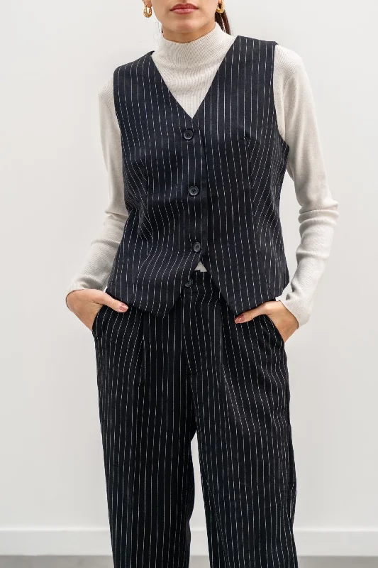 PIN STRIPED VEST