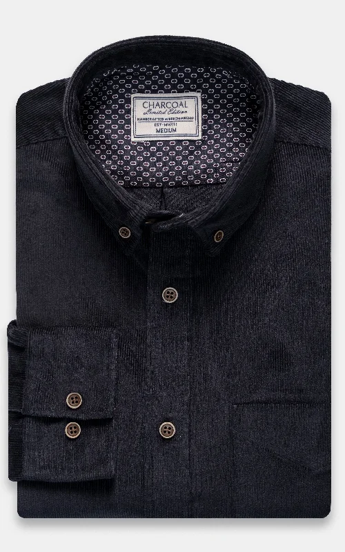 CORDUROY SHIRT IN BLACK