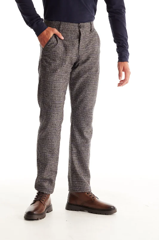 Soft Cloth Dress Pants in Boucle Mouline - Flat Grey