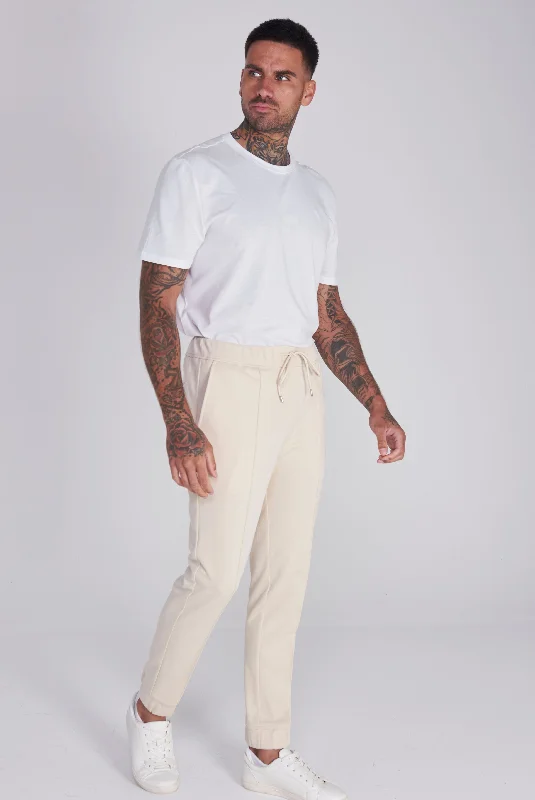 Gisborne Cotton Trouser in Oatmeal