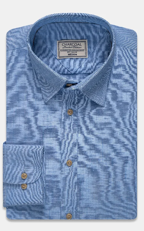 LIMITED EDITION SHIRT BLUE TEXURED