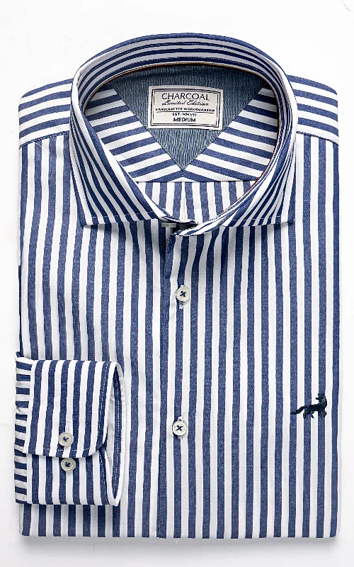 LIMITED EDITION SHIRTS BLUE WHITE STRIPES