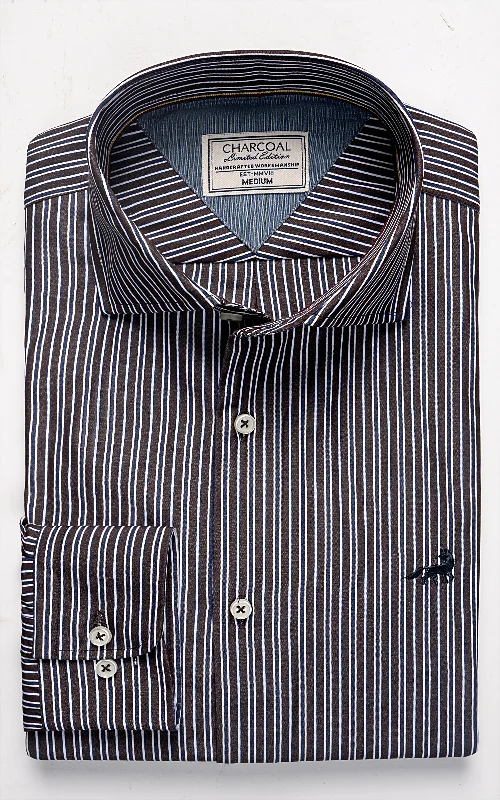 LIMITED EDITION SHIRTS DARK BROWN STRIPES