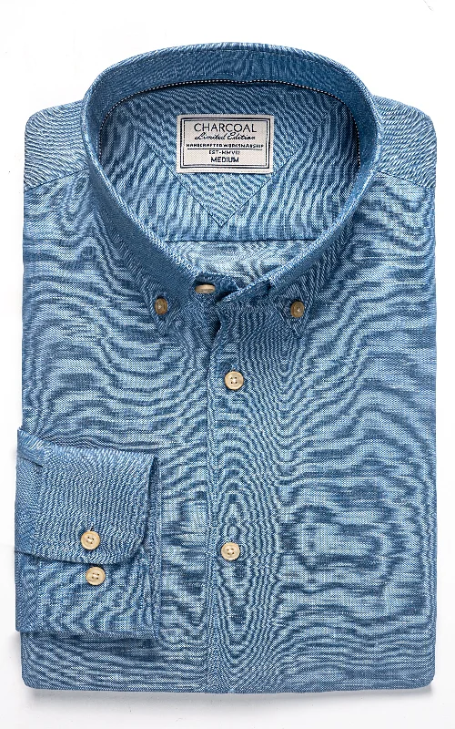 LINEN LIMITED EDITION SHIRT CHAMBRAY BLUE