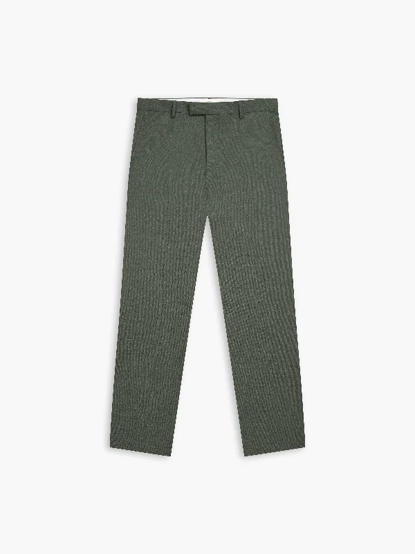 Olivetti Slim Fit Olive Green Trouser