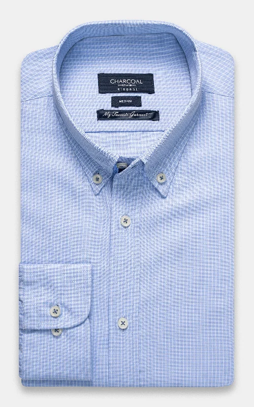 SEMI FORMAL SHIRT SKY BLUE CHECK