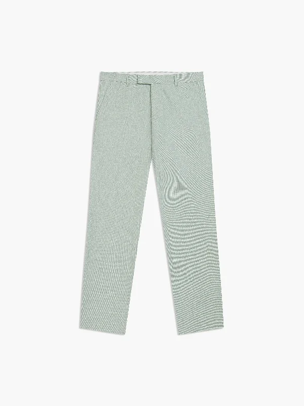 Archer Linen-Blend Slim Light Green Suit Trouser