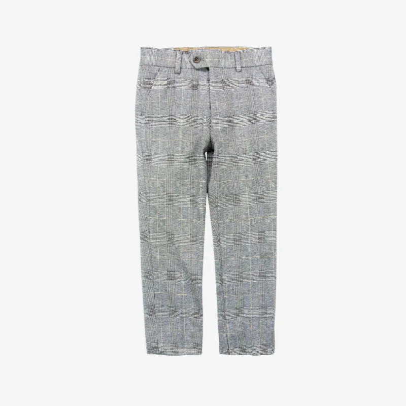 Stretchy Suit Pant | Glen Plaid