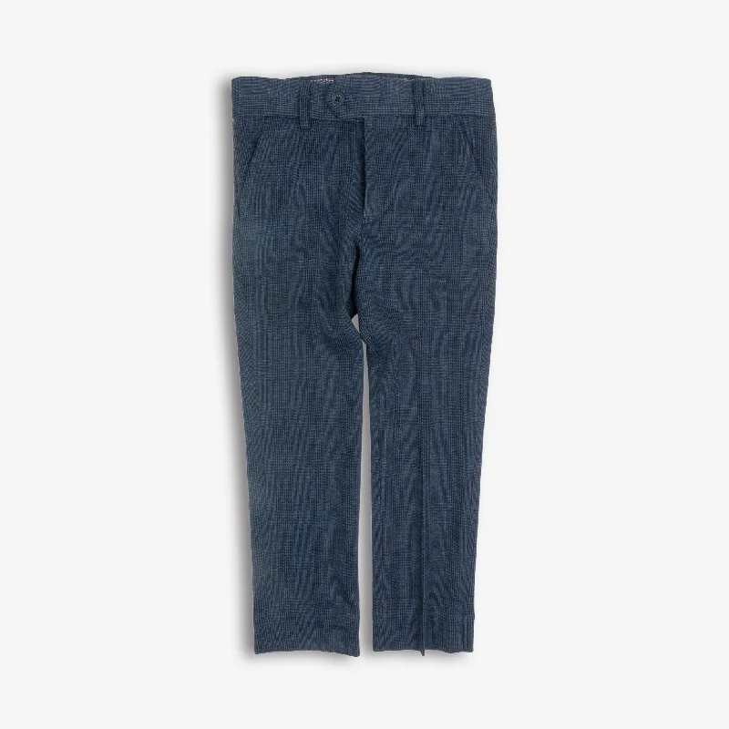 Stretchy Suit Pant | Indigo Wales Check