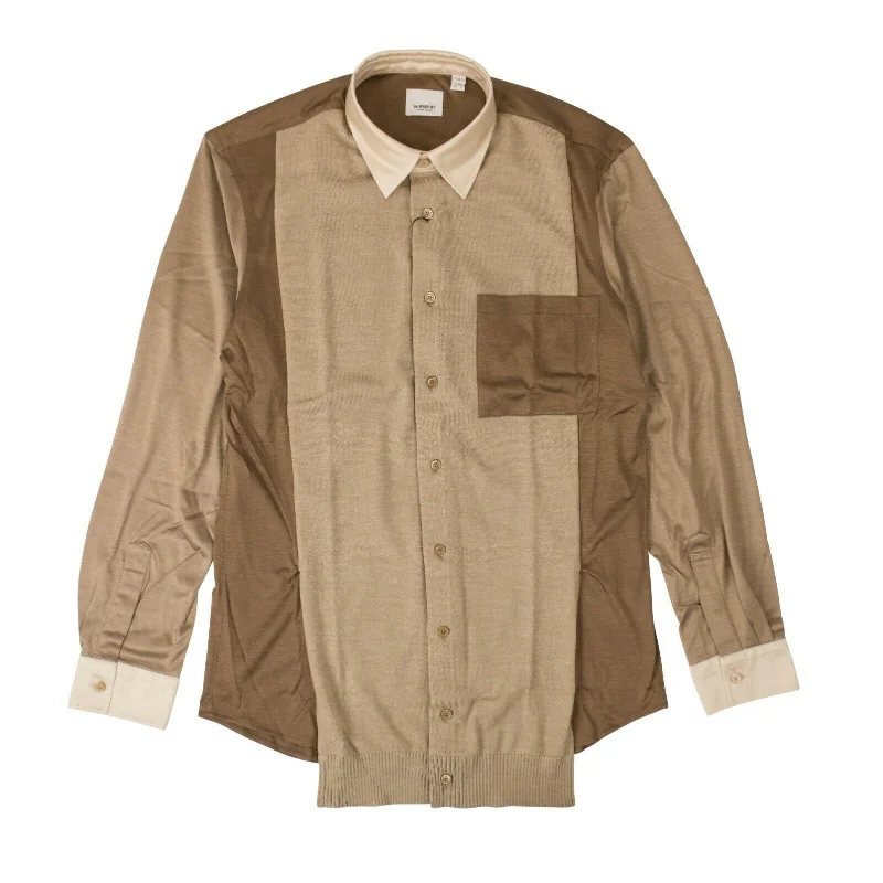 Burberry Multicolor Collar Shirt - Tan/Brown