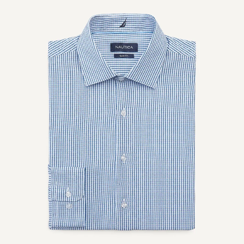 Nautica Mens Slim Fit Wrinkle-Resistant Dress Shirt