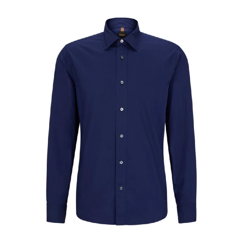 Relaxed-fit shirt in washed Italian satin