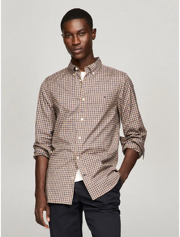 Tommy Hilfiger Men's Gingham Slim Fit Poplin Shirt