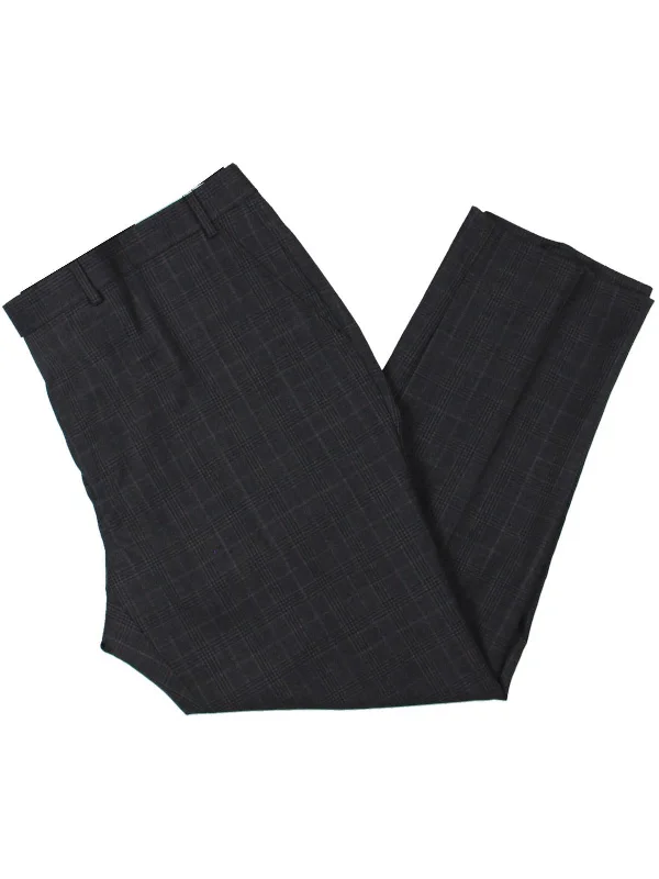 Edgewood Mens Plaid Wool Suit Pants