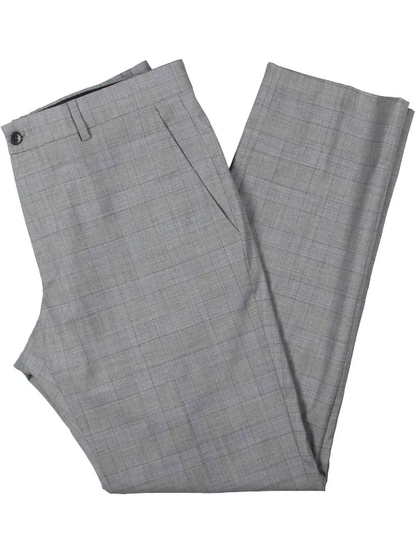 Mens Wool Blend Modern Fit Suit Pants